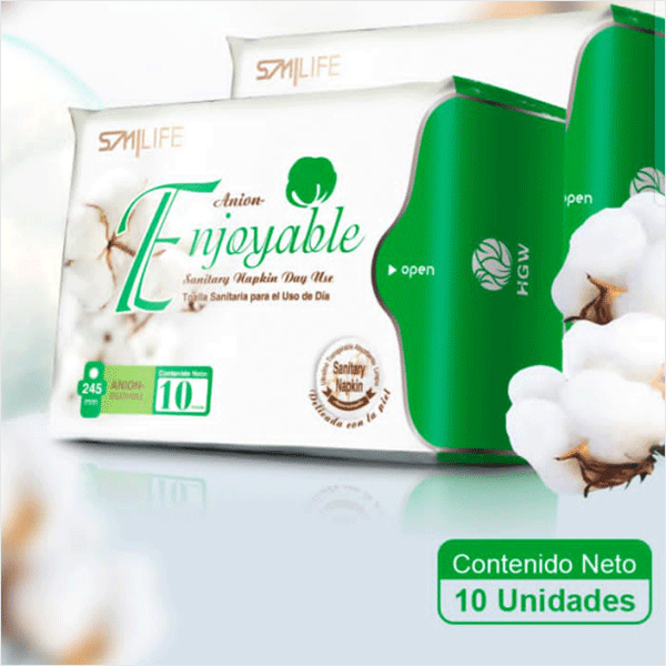 Toallas Sanitarias Femeninas Anion Turmalina Hgw Dia